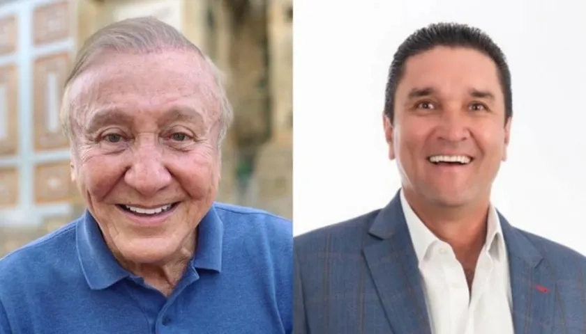 Senador Rodolfo Hernández y Juan Carlos Cárdenas, alcalde de Bucaramanga.