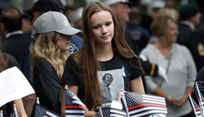 Emotiva ceremonia en conmemoración de los 21 años de los atentados a las Torres Gemelas.