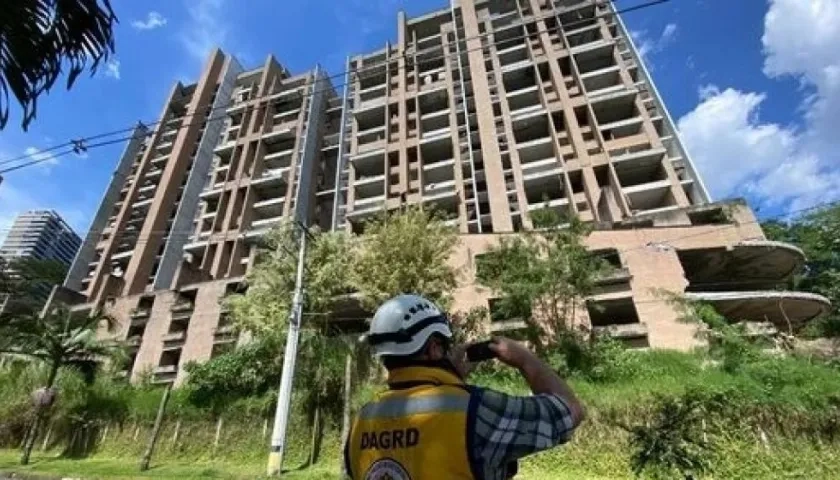 Uno de los edificios en crisis.