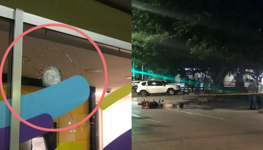 Momentos después de los hechos.