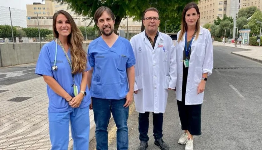 Lucía Guilabert, Enrique de Madaria, Pedro Zapater y Alicia Vaillo, del grupo de investigadores.