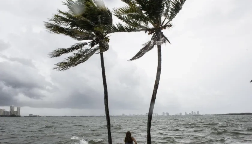 Lluvias y vientos en el Caribe. 