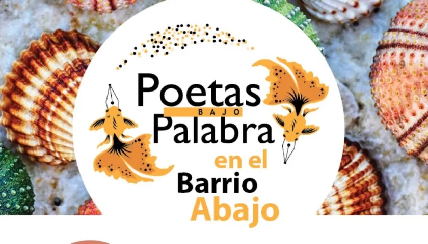 Afiche promocional de 'Poetas bajo palabra’.