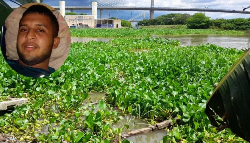 Luis Ángel Gómez fue hallado en este sector del río Magdalena, cerca del barrio El Ferry. 