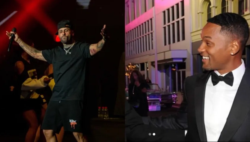 Nicky Jam y Will Smith.