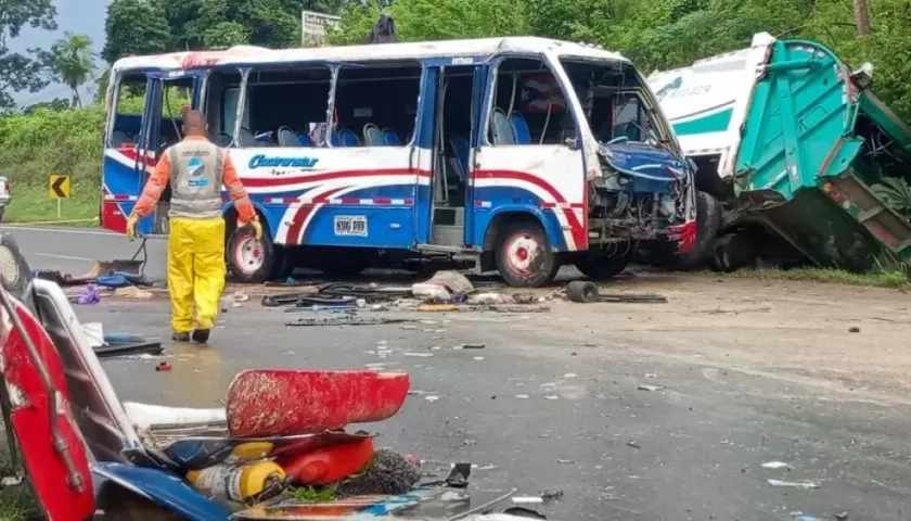 Vehículos involucrados en la tragedia.