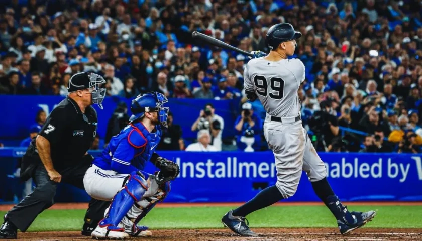Aaron Judge conecta su cuadrangular 61. 