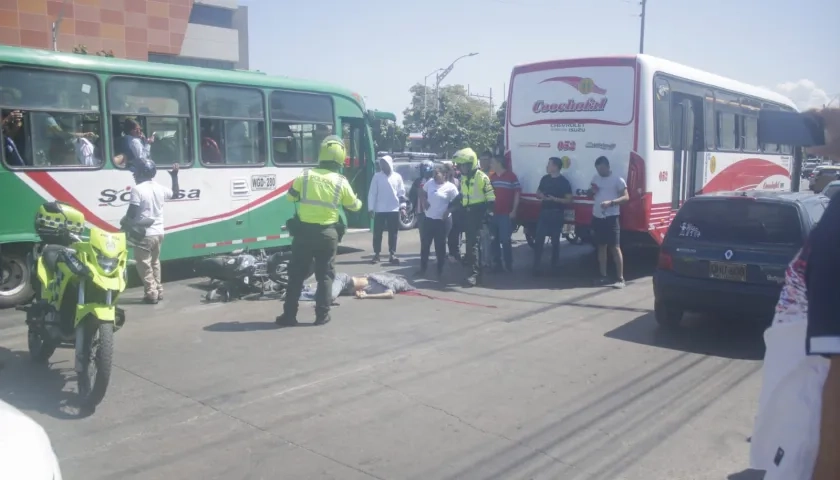 Lugar del accidente.