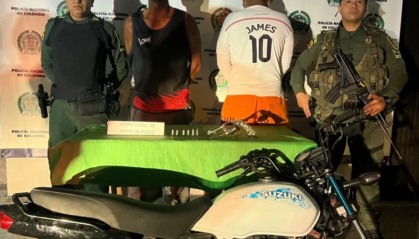 Capturados por la Policía. 