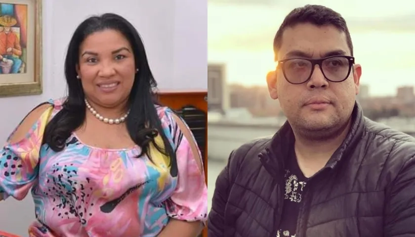 Rosa Rosado y Jairo Bolívar, los dos fallecidos en el accidente. 