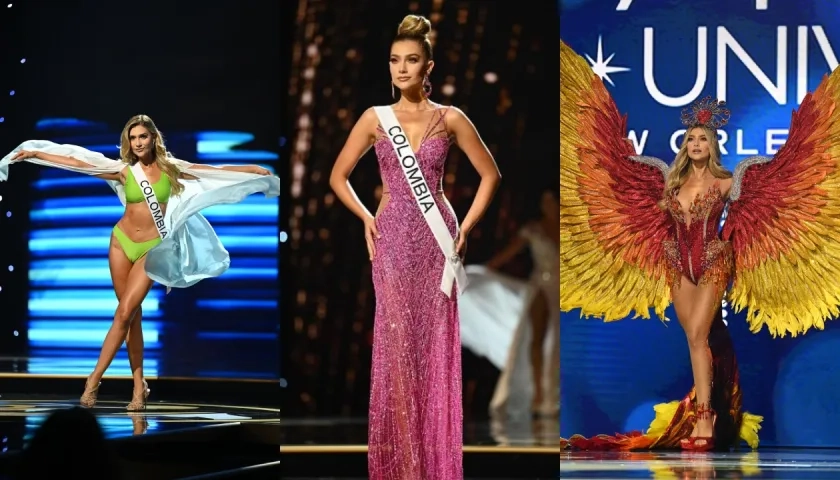 María Fernanda Aristizábal en la preliminar de Miss Universo.