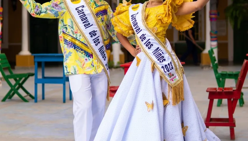 Tahiana Rentería Ávila y Diego Chelia Acosta, Reyes del Carnaval de los Niños.