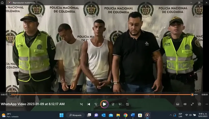 Capturados por la Policía.