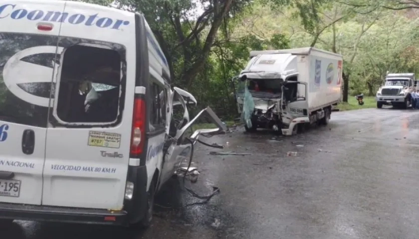 Escena del siniestro en el Huila.