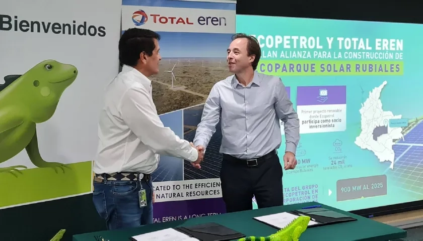 Acuerdo entre Ecopetrol y Total Eren.