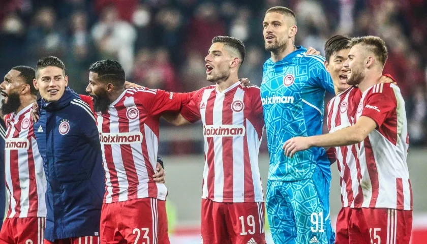 La victoria dejó al Olympiacos en el tercer lugar de la liga griega.