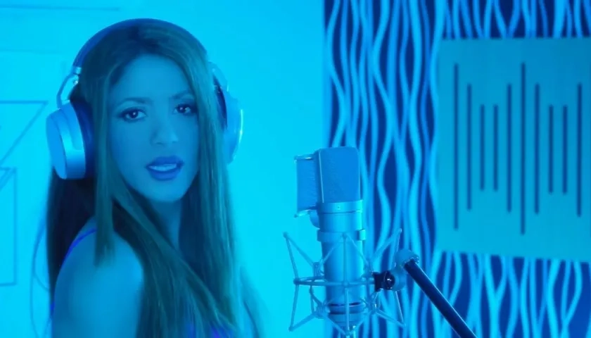 Shakira en vldeo de la canción "BZRP Music Sessions #53".