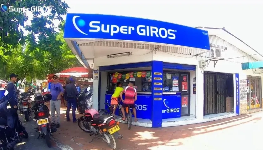 Así amaneció este martes el punto de SuperGIROS donde se vendió el Doble Chance Millonario .