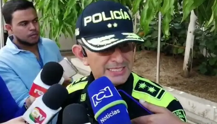 General Jorge Urquijo, comandante de la Policía Metropolitana de Barranquilla.