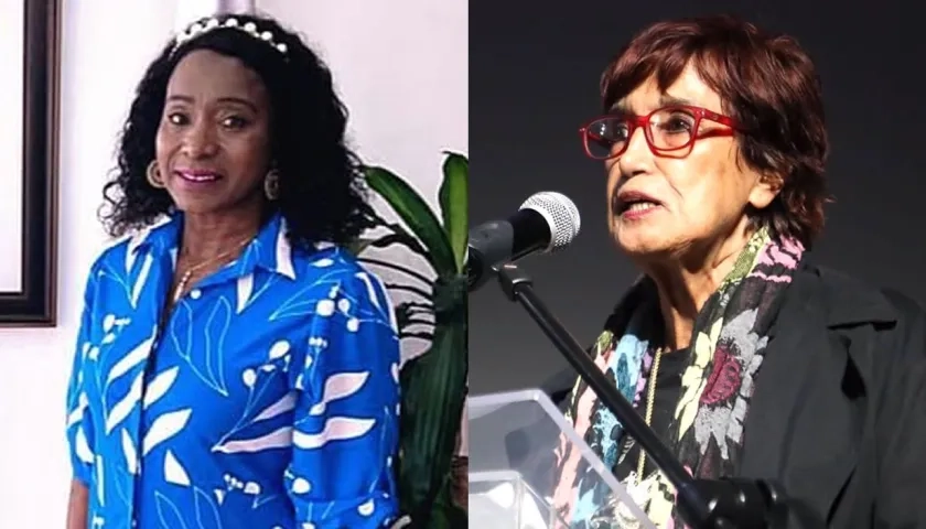 Las Ministras salientes María Isabel Urrutia y Patricia Ariza.