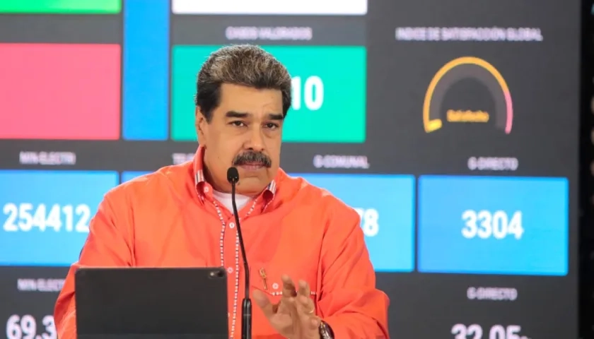 El Presidente Nicolás Maduro dirigiéndose a la Nación.