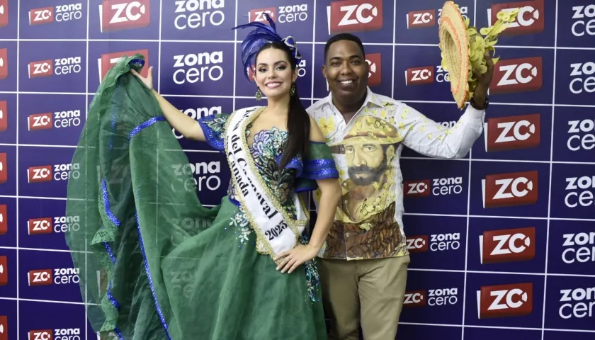 Reyes del Carnaval de Barranquilla en Canadá, Daniela Gelvez y Jimmy Barco.