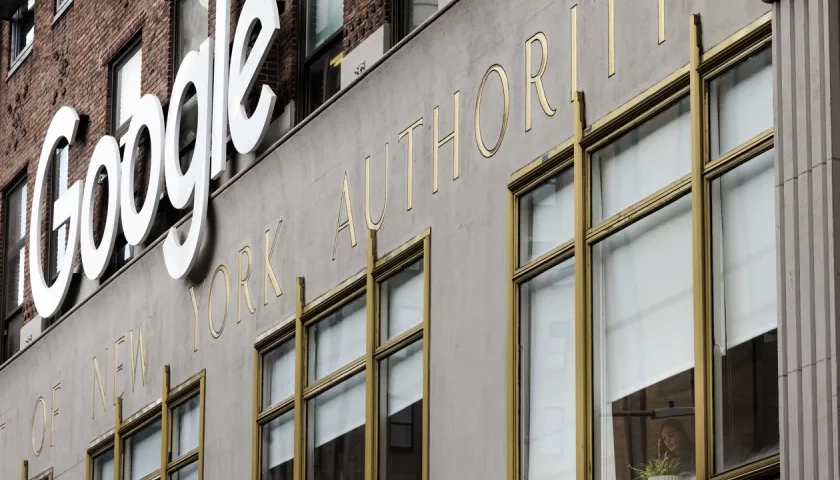 Edificio de oficinas de Google en Nueva York.