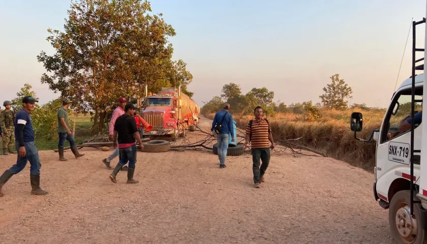 Bloqueos en Campo Rubiales, Meta.