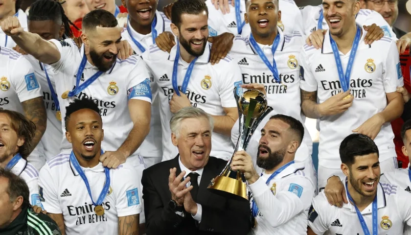 Carlo Ancelotti ganó el sábado el Mundial de Clubes con el Real Madrid.