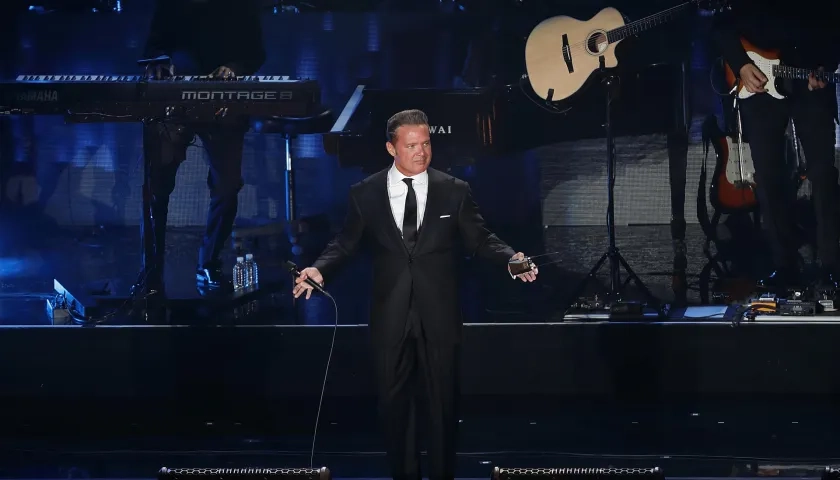 Luis Miguel en un concierto en el 2018 en el Auditorio Nacional de Ciudad de México.