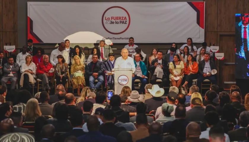 Acto de lanzamiento del partido 'La Fuerza de la paz' de Roy Barreras.