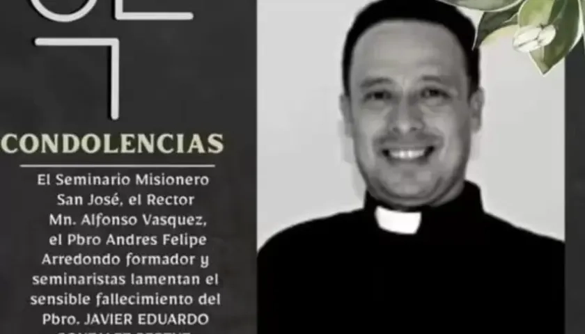 Sacerdote Javier Eduardo González Pertuz.