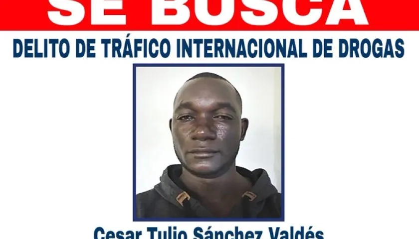 Cesar Tulio Sánchez Valdés, prófugo de la justicia. 