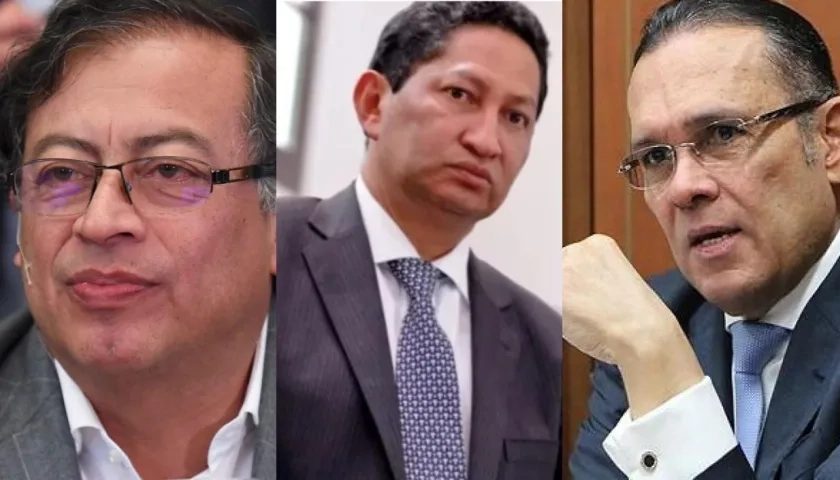 Gustavo Petro, Roger Carrillo y Efraín Cepeda.