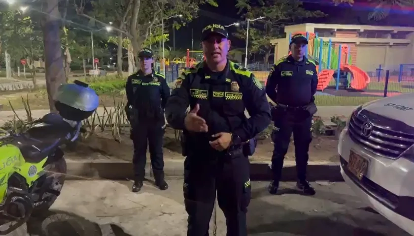 Mayor de la Policía Metropolitana de Barranquilla, Cristian Alzate.