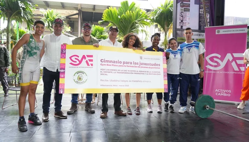 Entrega de gimnasio en proceso de extinción de dominio a medallista Ubaldina Valoyes