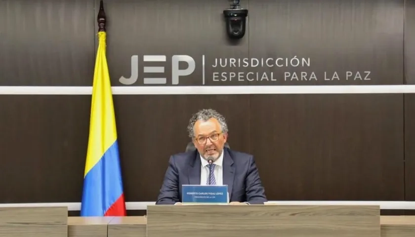 Roberto Carlos Vidal, presidente de la JEP.