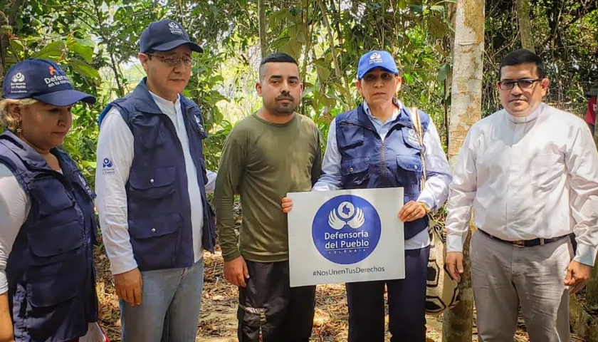 El sargento Libey Danilo Bravo liberado por el ELN en una misión humanitaria.