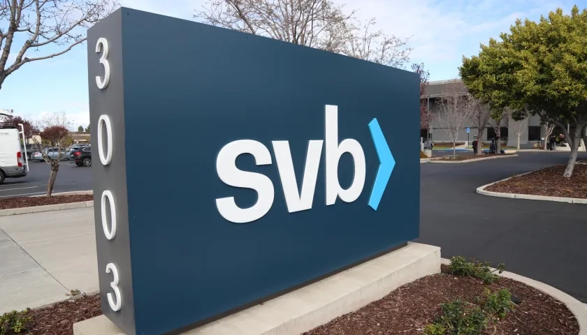 Vista de la sede principal del Silicon Valley Bank (SVB) en Santa Clara, California (EE.UU.)