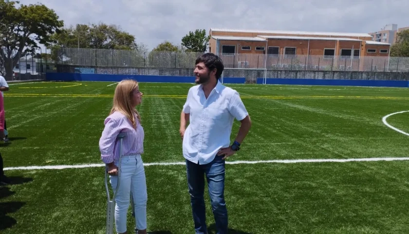 La Gobernadora Elsa Noguera y el Alcalde Jaime Pumarejo, inspeccionaron la obra.