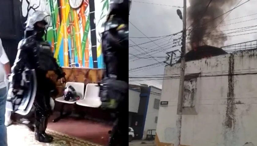 Momentos de tensión en la correccional de menores. 