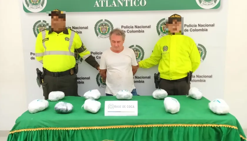 Aldemar Builes Cardona fue capturado con 10 kilos de coca