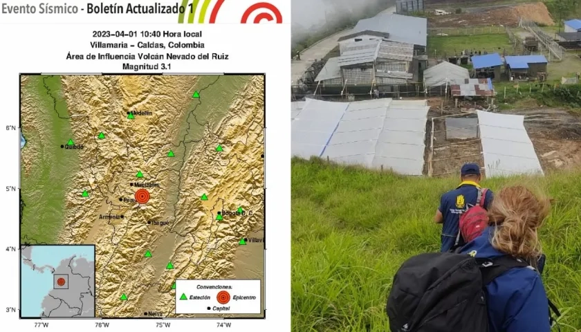 Temblor en Villamaría, en el departamento de Caldas. 