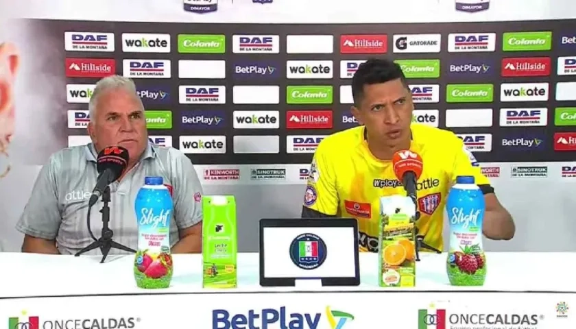 Claudio Rodríguez y Ramiro Sánchez durante la rueda de prensa. 