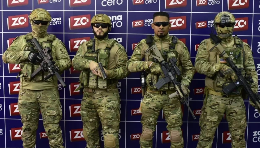 Integrantes de Comando Élite Barranquilla. 