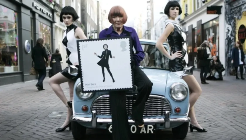 Mary Quant, una diseñadora nnovadora de los alegres años sesenta.