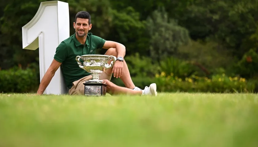 Novak Djokovic, tenista serbio. 