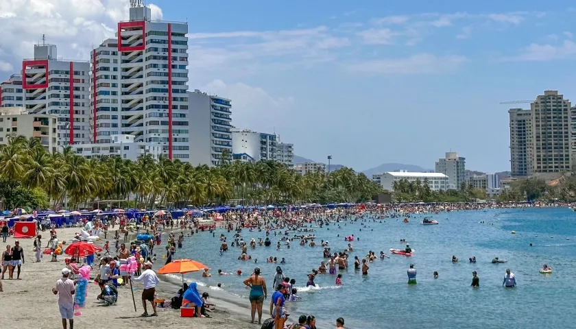 Así se vio el sector turístico de El Rodadero en Semana Santa