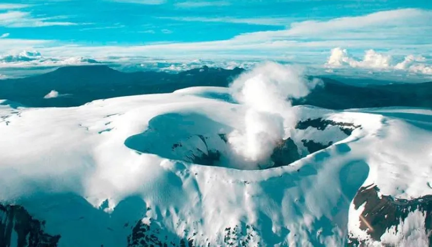 Volcán Nevado del Ruiz.