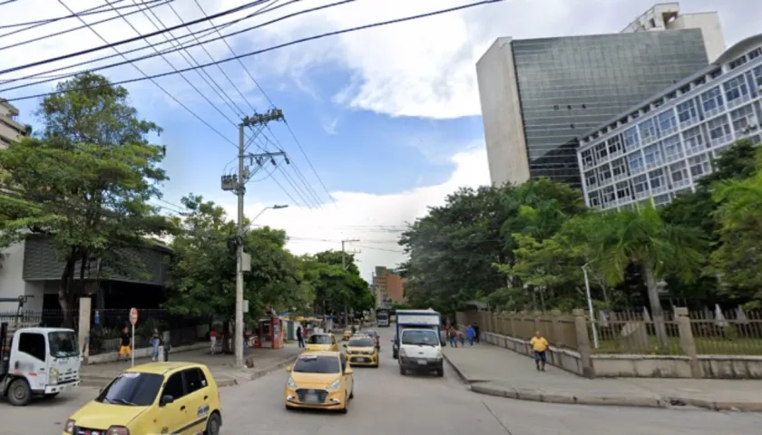 Calle 40 con carrera 45, donde ocurrió la balacera. 